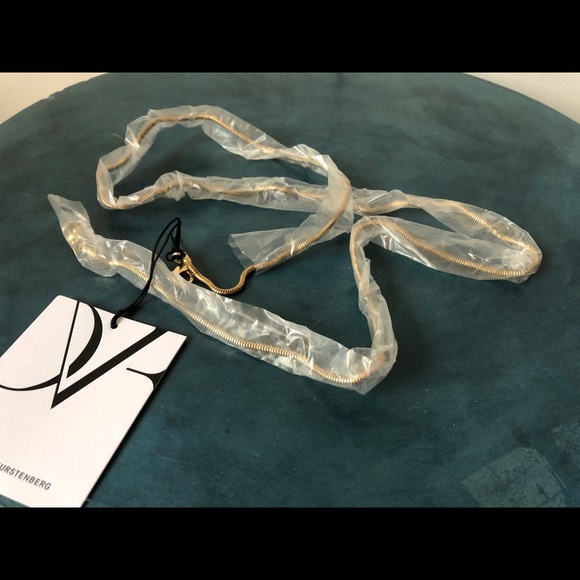 DVF Metallic Distressed Snake Leather Clutch - Picture 8 of 8